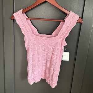 NWT FREE PEOPLE LOVE LETTER 💌 CAMI IN PINK 💖LEMON 🍋 SZ M/LG